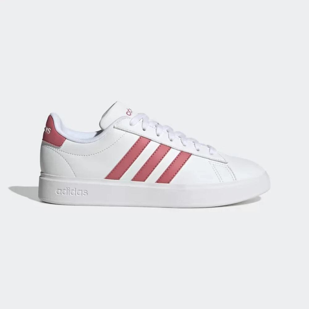 Adidas Women's Grand Court 2.0 Shoes Sneakers Size 7.5 Women - White Pink Strata